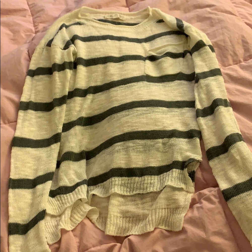 Super cute gray and white sweater